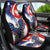 Polish American Heritage Month Car Seat Cover USA Eagle and Poland Eagle with National Flag - Wonder Print Shop