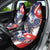 Polish American Heritage Month Car Seat Cover USA Eagle and Poland Eagle with National Flag - Wonder Print Shop