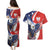 Polish American Heritage Month Couples Matching Puletasi and Hawaiian Shirt USA Eagle and Poland Eagle with National Flag - Wonder Print Shop