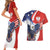 Polish American Heritage Month Couples Matching Short Sleeve Bodycon Dress and Hawaiian Shirt USA Eagle and Poland Eagle with National Flag - Wonder Print Shop