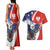 Polish American Heritage Month Couples Matching Tank Maxi Dress and Hawaiian Shirt USA Eagle and Poland Eagle with National Flag - Wonder Print Shop