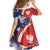 Polish American Heritage Month Family Matching Long Sleeve Bodycon Dress and Hawaiian Shirt USA Eagle and Poland Eagle with National Flag - Wonder Print Shop