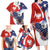 Polish American Heritage Month Family Matching Long Sleeve Bodycon Dress and Hawaiian Shirt USA Eagle and Poland Eagle with National Flag - Wonder Print Shop