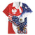 Polish American Heritage Month Family Matching Long Sleeve Bodycon Dress and Hawaiian Shirt USA Eagle and Poland Eagle with National Flag - Wonder Print Shop