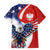 Polish American Heritage Month Family Matching Long Sleeve Bodycon Dress and Hawaiian Shirt USA Eagle and Poland Eagle with National Flag - Wonder Print Shop