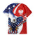 Polish American Heritage Month Family Matching Mermaid Dress and Hawaiian Shirt USA Eagle and Poland Eagle with National Flag - Wonder Print Shop