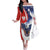 Polish American Heritage Month Family Matching Off The Shoulder Long Sleeve Dress and Hawaiian Shirt USA Eagle and Poland Eagle with National Flag - Wonder Print Shop