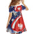 Polish American Heritage Month Family Matching Off Shoulder Maxi Dress and Hawaiian Shirt USA Eagle and Poland Eagle with National Flag - Wonder Print Shop