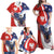 Polish American Heritage Month Family Matching Off Shoulder Maxi Dress and Hawaiian Shirt USA Eagle and Poland Eagle with National Flag - Wonder Print Shop