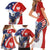 Polish American Heritage Month Family Matching Short Sleeve Bodycon Dress and Hawaiian Shirt USA Eagle and Poland Eagle with National Flag - Wonder Print Shop