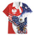 Polish American Heritage Month Family Matching Short Sleeve Bodycon Dress and Hawaiian Shirt USA Eagle and Poland Eagle with National Flag - Wonder Print Shop