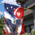 Polish American Heritage Month Garden Flag USA Eagle and Poland Eagle with National Flag - Wonder Print Shop