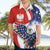 Polish American Heritage Month Hawaiian Shirt USA Eagle and Poland Eagle with National Flag - Wonder Print Shop