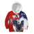 Polish American Heritage Month Kid Hoodie USA Eagle and Poland Eagle with National Flag - Wonder Print Shop