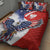 Polish American Heritage Month Quilt Bed Set USA Eagle and Poland Eagle with National Flag