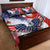 Polish American Heritage Month Quilt Bed Set USA Eagle and Poland Eagle with National Flag