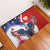 Polish American Heritage Month Rubber Doormat USA Eagle and Poland Eagle with National Flag