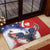 Polish American Heritage Month Rubber Doormat USA Eagle and Poland Eagle with National Flag