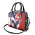 Polish American Heritage Month Shoulder Handbag USA Eagle and Poland Eagle with National Flag