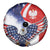 Polish American Heritage Month Spare Tire Cover USA Eagle and Poland Eagle with National Flag