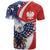 Polish American Heritage Month T Shirt USA Eagle and Poland Eagle with National Flag