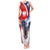 Polish American Heritage Month Tank Maxi Dress USA Eagle and Poland Eagle with National Flag