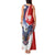 Polish American Heritage Month Tank Maxi Dress USA Eagle and Poland Eagle with National Flag