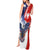 Polish American Heritage Month Tank Maxi Dress USA Eagle and Poland Eagle with National Flag