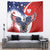 Polish American Heritage Month Tapestry USA Eagle and Poland Eagle with National Flag