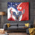 Polish American Heritage Month Tapestry USA Eagle and Poland Eagle with National Flag