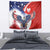 Polish American Heritage Month Tapestry USA Eagle and Poland Eagle with National Flag