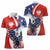 Polish American Heritage Month Women Polo Shirt USA Eagle and Poland Eagle with National Flag