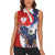 Polish American Heritage Month Women Sleeveless Polo Shirt USA Eagle and Poland Eagle with National Flag - Wonder Print Shop