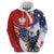 Polish American Heritage Month Zip Hoodie USA Eagle and Poland Eagle with National Flag