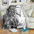 Funny Christmasquatch Camouflage of Snowflakes Blanket