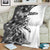 Funny Christmasquatch Camouflage of Snowflakes Blanket