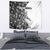 Funny Christmasquatch Camouflage of Snowflakes Tapestry