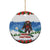 Christmas Bigfoot Ride Snowboard Ceramic Ornament Merry Footmas Xmas Style - Wonder Print Shop