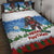 Christmas Bigfoot Ride Snowboard Quilt Bed Set Merry Footmas Xmas Style - Wonder Print Shop