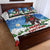 Christmas Bigfoot Ride Snowboard Quilt Bed Set Merry Footmas Xmas Style - Wonder Print Shop