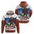 Christmas Bigfoot Ride Snowboard Zip Hoodie Merry Footmas Xmas Style - Wonder Print Shop