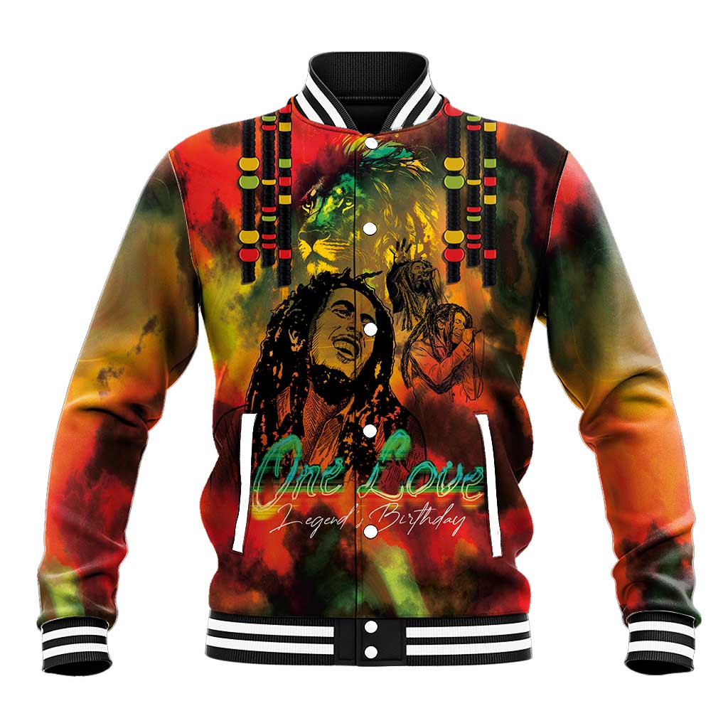 Jamaican Reggae Legend's Birthday Baseball Jacket One Love Jamaica - Wonder Print Shop