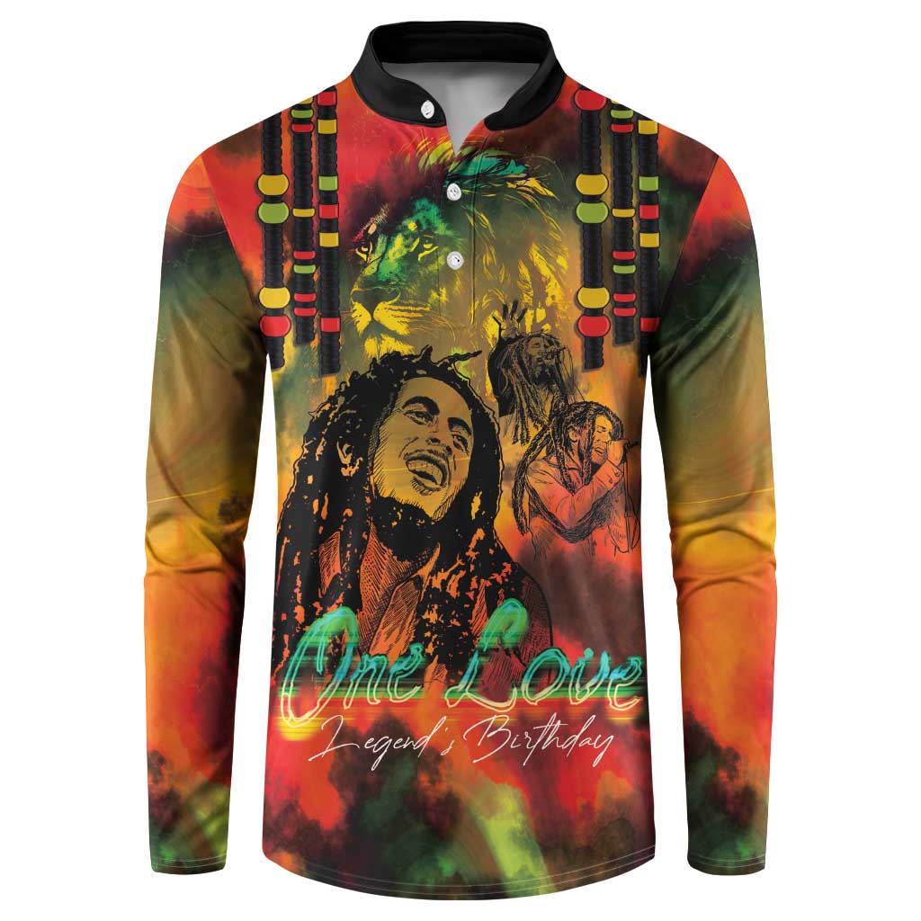 Jamaican Reggae Legend's Birthday Button Sweatshirt One Love Jamaica - Wonder Print Shop