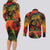 Jamaican Reggae Legend's Birthday Couples Matching Long Sleeve Bodycon Dress and Long Sleeve Button Shirt One Love Jamaica - Wonder Print Shop