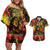 Jamaican Reggae Legend's Birthday Couples Matching Off Shoulder Short Dress and Hawaiian Shirt One Love Jamaica - Wonder Print Shop