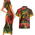 Jamaican Reggae Legend's Birthday Couples Matching Short Sleeve Bodycon Dress and Hawaiian Shirt One Love Jamaica - Wonder Print Shop