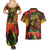 Jamaican Reggae Legend's Birthday Couples Matching Summer Maxi Dress and Hawaiian Shirt One Love Jamaica - Wonder Print Shop