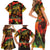 Jamaican Reggae Legend's Birthday Family Matching Short Sleeve Bodycon Dress and Hawaiian Shirt One Love Jamaica - Wonder Print Shop