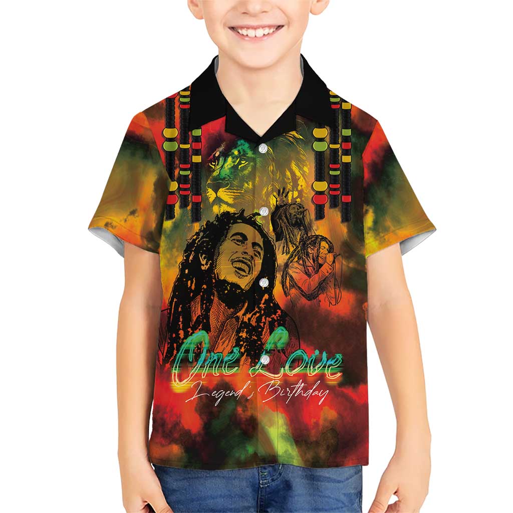 Jamaican Reggae Legend's Birthday Kid Hawaiian Shirt One Love Jamaica - Wonder Print Shop