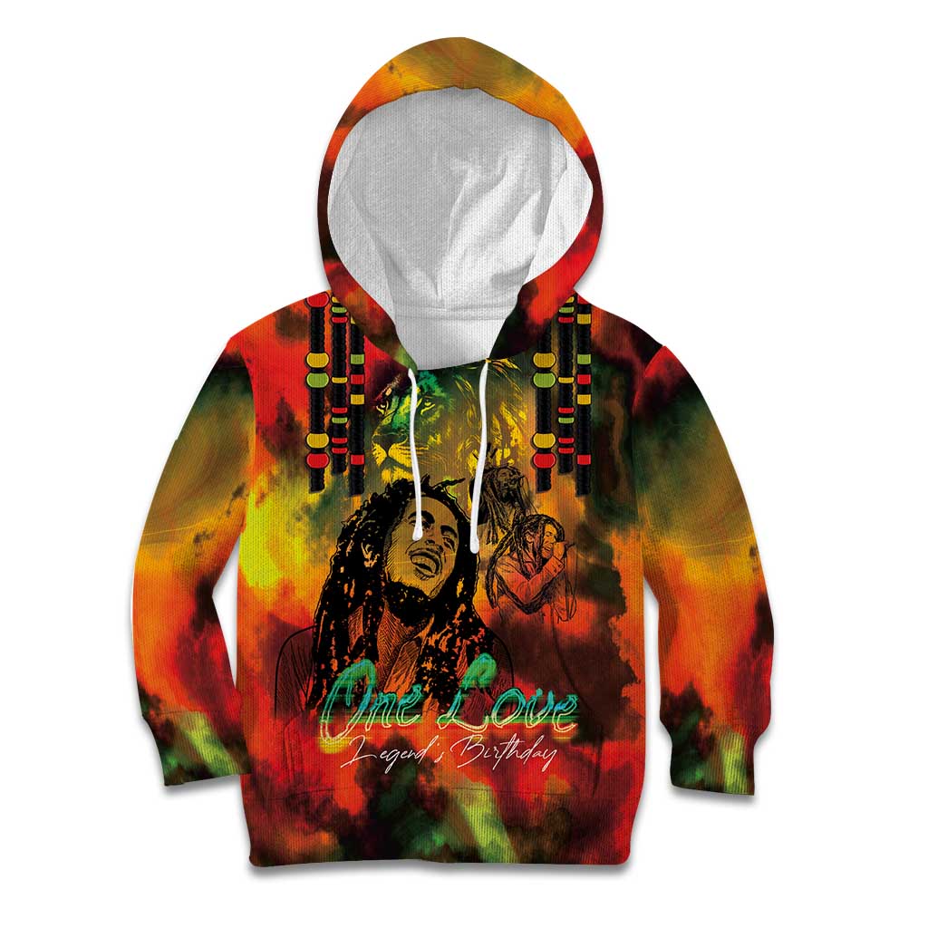 Jamaican Reggae Legend's Birthday Kid Hoodie One Love Jamaica - Wonder Print Shop